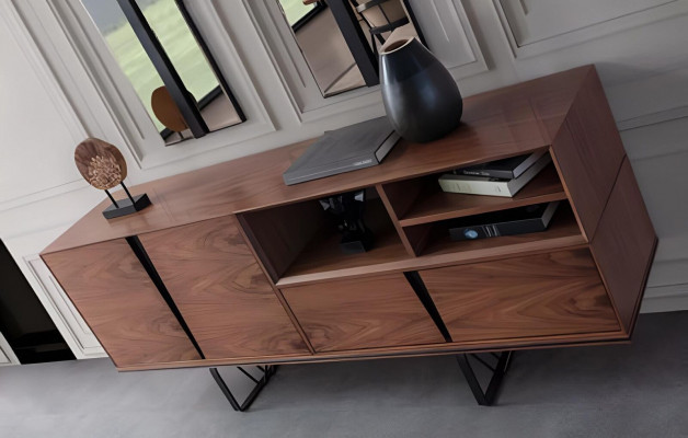 Anrichte Sideboard Schrank Kommode Holzschrank Braun Holz Esszimmer