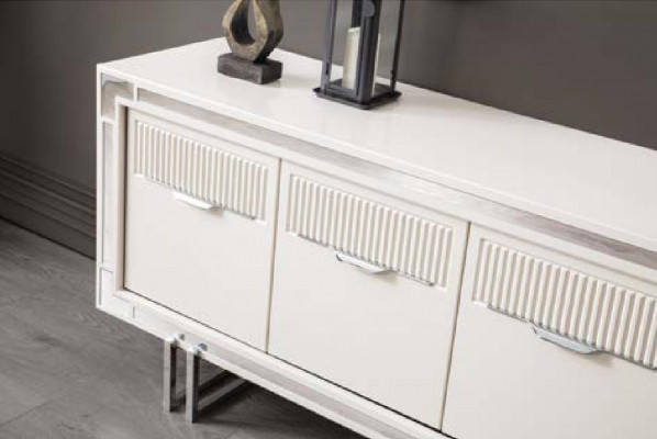 Anrichte Sideboard Weiß Schrank Kommode Holzschrank Holz Esszimmer