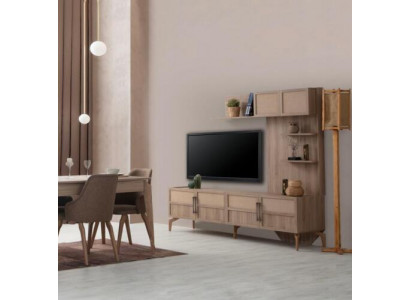 Modern Esszimmer Set Besteht aus Esstisch 4x Stühle TV Lowboard 6tlg.