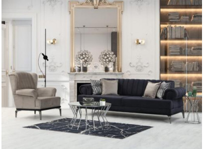 Exklusive Wohnzimmer Set Besteht aus Sofagarnitur 3+1 Sitzer 2tlg neu