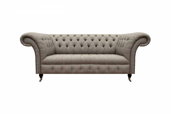 Polstermöbel Wohnzimmer Dreisitzer Sofa Couch Textil Einrichtung Chesterfield