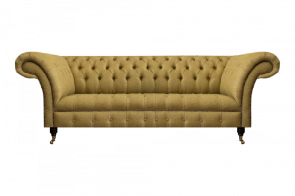 Chesterfield Dreisitzer Sofa Wohnzimmer Couch Einrichtung Luxus Textil