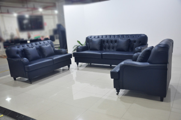 Chesterfield Sofa Leder Sofagarnituren Elegant Luxus Wohnzimmer Modern Design