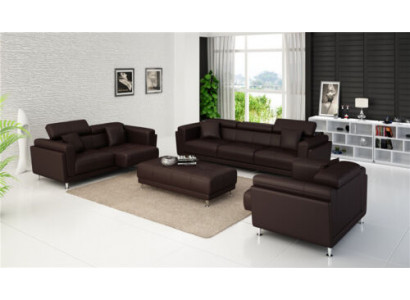 Design Couchen Sofas Polster 311 Sitzer Sofagarnitur Set Leder Sofa