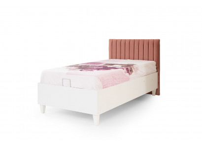 Polster Rosa Kinderbett Holzbett Ausziehbares Funktionsbett Einzelbett