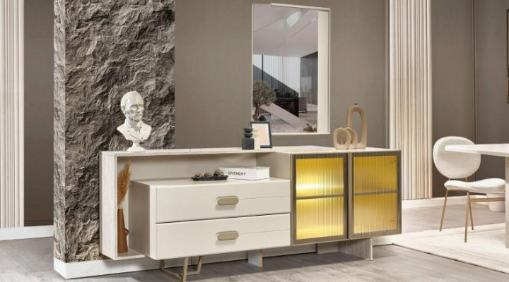 Weißes Sideboard Designer Anrichte Moderne Schränke Luxus Kommode Neu