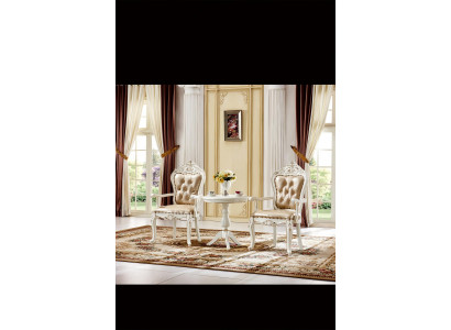 Wohnzimmer Set Beige 2x Sessel Klassische Elegantes Neu 2tlg.