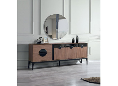 Modern Sideboard mit Spiegel Esszimmer Möbel Luxus Komplett Neu