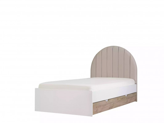 Kinderzimmer Jugendbett Garnitur Nachttisch Bett Holz Weiß Set 3tlg