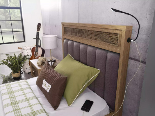 Bett mit Bettkasten Bettrahmen Kinderbett Jugendbett Braun Holz Luxus