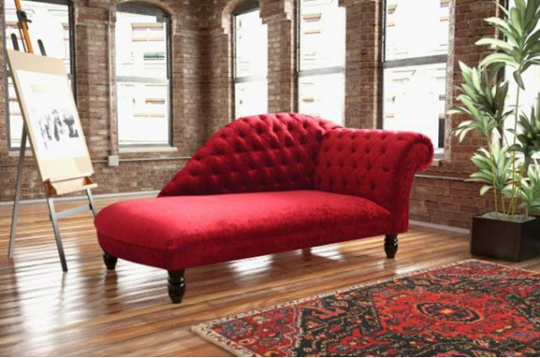 Chaiselongues Chesterfield Liege Ottomane Chaise Sofa Couch Polster 