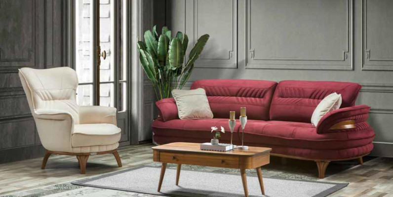 Sessel Luxus Design Textil Wohnzimmer Klassisches Stil Lounge Möbel