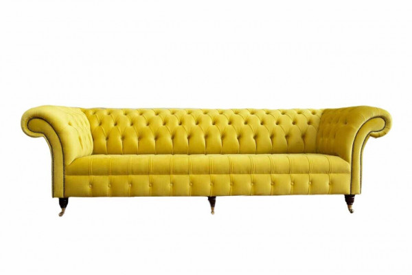 Sofa Viersitzer Chesterfield Design Sofas Möbel Wohnzimmer Couch Polster