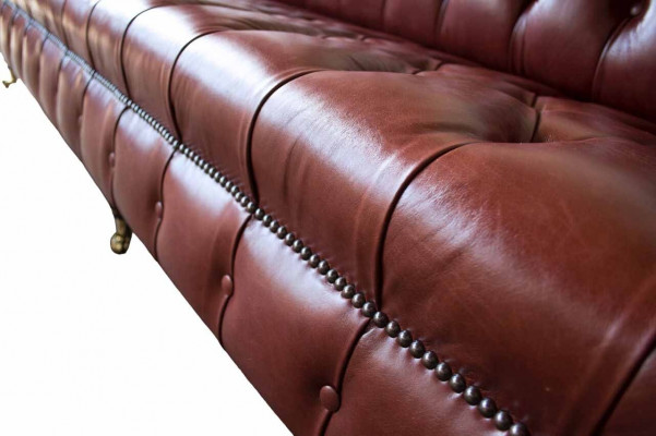 Ledersofa Sofa 4 Sitzer Sofas Design Chesterfield Leder Couch Möbel 245cm