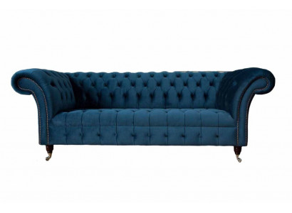 Chesterfield Sofa 3 Sitzer Polster Sofas Couchen Luxus Stoff Design