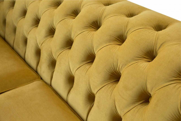 Chesterfield Sofa 3 Sitz Design Couch Dreisitzer Luxus Möbel Stil Textil