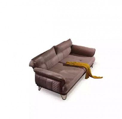 Beiger Dreisitzer Luxus Sofa Moderne Wohnzimmer Couchen 3-Sitzer Stil