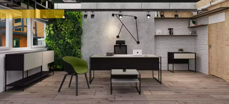 Büro Bücherregal Holz Arbeitszimmer Regal Möbel Grau Holz Metall