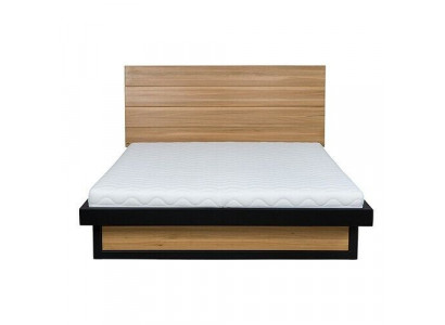 Loft Betten Holzbett Lattenrost Doppelbett Eiche Bett Ehebett Massive Holz Möbel