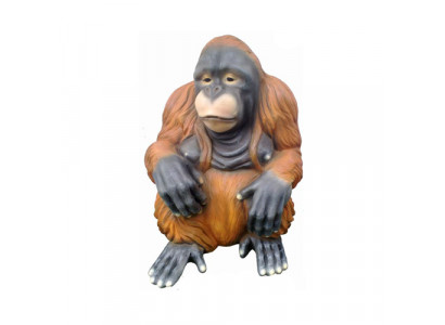 orang utan affe figur abstrakte figuren statuen moderne bemalt neu 79cm statue