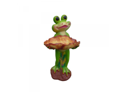 Modern Design Frosch Tier Garten aus 65 cm Dekoration Deko Skulptur Grün Neu