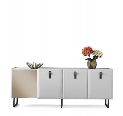 Anrichte Sideboard Schrank Holz Kommode Modern Weiß Holzschrank