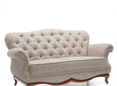 Zweisitzer Chesterfield Couch Sofa Möbel Wohnzimmer Textil Sitzpolster