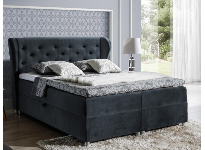 Bett Polsterbett Boxspringbett Polyester Betten Doppelbett Ehebett Bettgestell