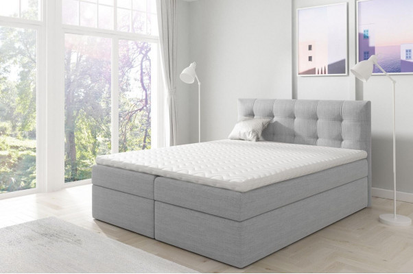 Bett mit Bettkasten Ehebett Boxspringbett Doppelbett Betten Polsterbett Weiß Neu