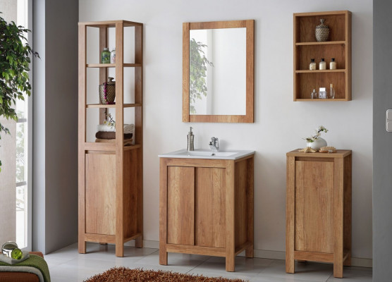 Design Badezimmer Möbel Bad Set Garnitur Becken Schrank Waschbecken