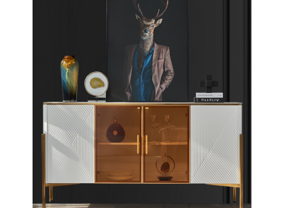 Kommode Regale Design Wohnzimmer Möbel Holz Neu Sideboard Schrank