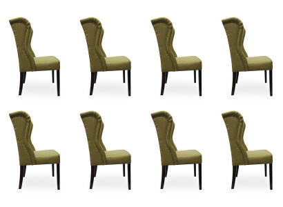 8x Design Polster Sitz Stühle Stuhl Seht Garnitur Sessel Lounge Club Set