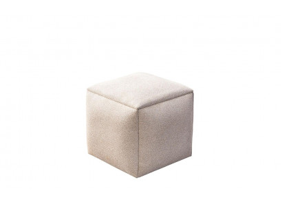 Hocker Sitzhocker Polsterhocker Stoffhocker Beige Schminkhocker Modern