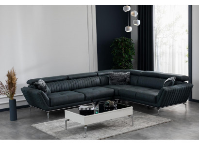 Wohnzimmer Set Ecksofa L Form Couchtisch Modernes Polster 2tlg Möbel