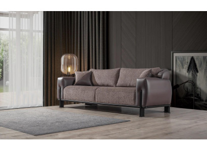 Brauner Wohnzimmer 3-Sitzer Designer Dreisitzer Exklusive Couchen Neu