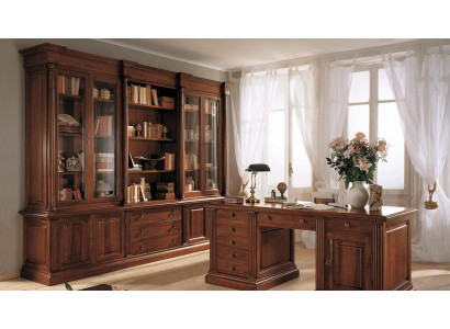 Büro Bücherregal Schrank Holz Büroschrank Regal Schränke Vitrine Italien Möbel