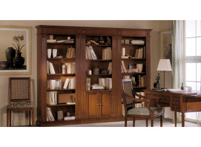 Regal Wohnzimmer Schrank Bücherregal Holz Büroschrank Schränke Vitrine Italien