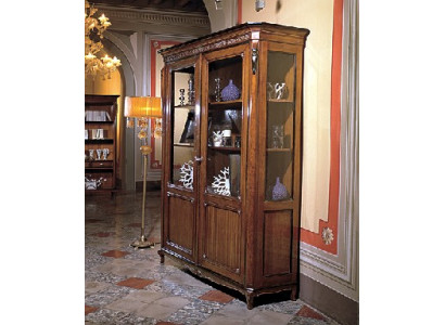 Möbel Holz Braun Vitrine Schicke Vitrineschrank Italienische Möbel Klassische