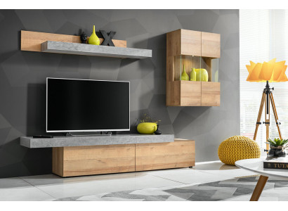 Wohnzimmer Wohnwand Modern Designer TV-Ständer Wandschrank Neu