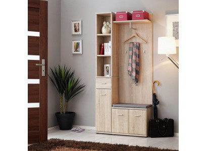 Flurgarderobe Schrank Kleiderständer Holz Modern Möbel Garderobe Diele