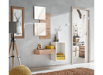 Flur Garderobe Möbel Moderne Design Wand Einrichtung Holz neu Diele