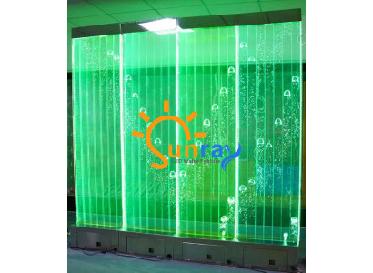 Wandpaneel Trennwand Wasser Wand LED Wasserwand Design Beleuchtet