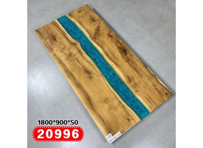 Echtes Holz Wasserfall Tisch Epoxid Harz Tische Esstisch Epoxy Massive