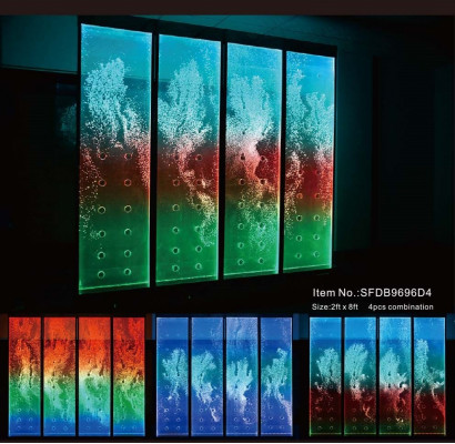 Moderne Trennwand Wasserwand Wände Wasserfall Water Wall Led