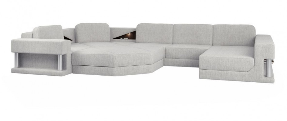 Wohnlandschaft Design Stoff Sofas Bettunktion Schlaf Couch Ecksofa U Form Sofa