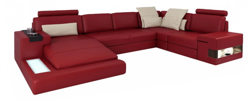 Wohnlandschaft Ecksofa U-Form Couch Sitz Polster Sofa Modern Sofa Neu