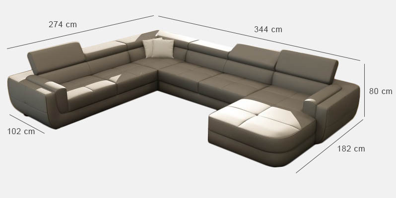 Couchgarnitur Modernes Sofa Sitzecke Leder Couch Polster Ecke Wohnlandschaft USB