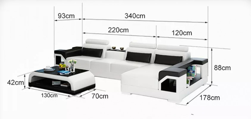 Design Eckcouch Sofa Ecksofa Sofas Couch Polster Eckgarnitur Sitzgarnituren 2tlg