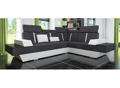 Design Ecksofa + USB Wohnlandschaft Sofa Ecksofa Stoff Leder Maßanfertigung Neu