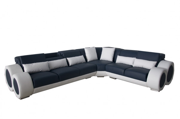 Design Eck Couch Polster Sofa Leder Sitz Garnitur Moderne Couchen Sofas